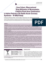 Rosuvastatin, Aspirin and Clopidofrel