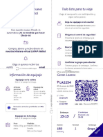 Tarjeta de Embarque - LATAM Airlines Geran Lander