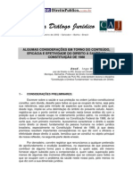 Ingo Wolfgang Sarlet - Algumas Considerações em Torno Do Conteúdo, Eficácia e Efetividade Do Direito À Saúde Na Consituição de 1988