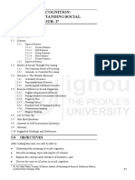 Unit 5 Social Cognition: Understanding Social Behaviour-I : Structure