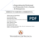 Curso de Proteccion Civil Upv - Modulo 6 - Fases de La Emergencia