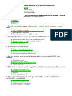 Simulado Detran 1 - Gabarito