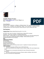 Jennifer Fiona D'souza: Curriculum Vitae