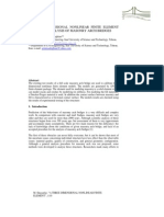 A Three Dimensional Nonlinear Finite Element Model For Analysis of Masonry Arch Bridges