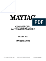 Commercial Automatic Washer: Model No. Mah22Pdaww0