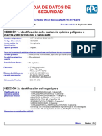 Hoja de Seguridad PITT CHAR NX