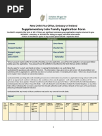 Supplementary Join Family Application Form: New Delhi Visa Office, Embassy of Ireland