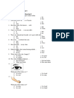 Soal Ujian B. Inggris Kelas Vii Sem 1