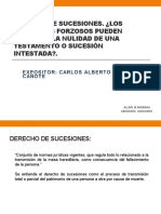 Derecho de Sucesiones.