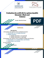 Évaluation Des Actifsles Options (Binomiale Black and Scholes)