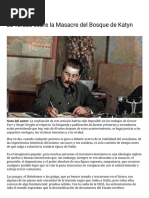 La Verdad Sobre La Masacre Del Bosque de Katyn - UNIVERSIDAD OBRERA