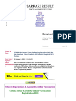 CoWin Portal Online Vaccine Registration 2022 - Check Slot Status