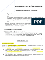 Competencia de Los Centros de Conciliación Extrajudicial