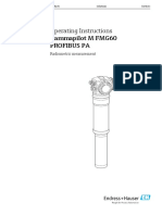 Operating Instructions Gammapilot M FMG60 Profibus Pa: Radiometric Measurement