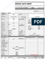 Cs Form No. 212 Revised Personal Data Sheet - New