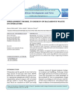 Software Developments and News: Spreadsheet Model To Design of Hazardous Waste Incinerators