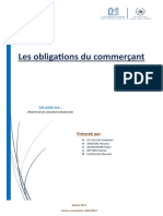 Exposé Les Obligations Du Commerçant