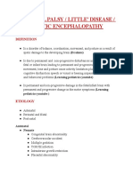 CEREBRAL PALSY - DRS