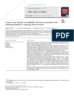 A Latent Class Analysis of Modifiable Risk Factors Associated With Child Maltreatment Re-Reporting and Recurrence