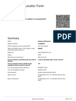 Passenger Locator Form: Amber