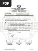 Gallanosa National High School San Pedro, Irosin, Sorsogon Quarter 2 Learning Activity Sheet No. 2