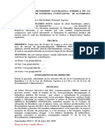 Se Solicita Se Determine Naturaleza Juridica de Un Terreno (Modelo)