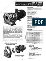 Model Stainless Steel Pumps: 3M (2 Pole)