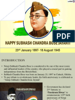 Netaji Subhash Chandra Bose Jayanti