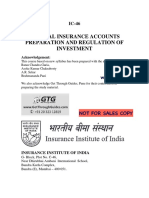 Ic 46 Book General Insurance Accounts Preparation and Regulation of Investment