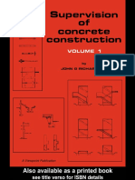 Supervision of Concrete Construction - Vol 1