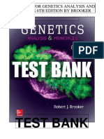 Genetics Analysis Principles 6th Brooker Test Bank PDF Free