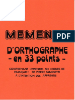 MementoOrthographe 33points Min