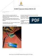 Arduino Nano and Two DS18B20 Temperature Sensors With I2C LCD