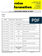 Service Information: Service Bulletins Issued in 2007