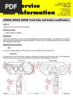 Service Information: R9250, R9350, R994B Track Links and Bushes Modification