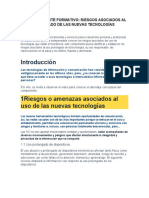 Componente Formativo.. Riesgos Asociados Al Uso Prolongado de Las Nuevas Tecnologías