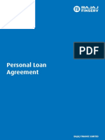 Personal Loan Agreement: Bajaj Finance Limited