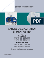 Manuel D'Exploitation Et D'Entretien: Réfrigération Pour Conteneurs