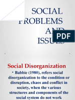 Social Issues and Problems