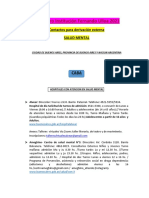 Recursero Salud Mental. Institución Fernando Ulloa