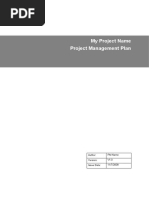 Project Plan - Template V1.0