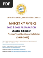 Mhtcet Xi Physics: 2020 & 2021 PREPARATION