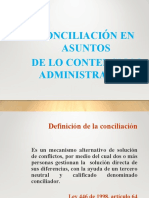 Conciliacion en Asuntos de Lo Contencioso Administrativo