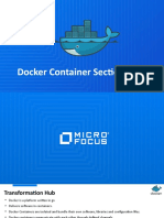 Docker Container Sections