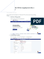 How To e Verify ITR by Logging in To The E-Filing Portal?: Time Needed: 5 Minutes