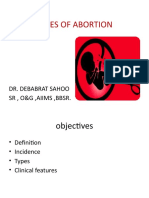 Types of Abortion: Dr. Debabrat Sahoo SR, O&G, Aiims, BBSR