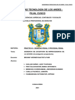 AUDIENCIA DE EXCEPCION DE IMPROCEDENCIA DE LA ACCION. (Investigación Preparatoria) .