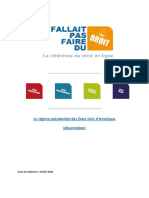 Regime Presidentiel - Dissertation