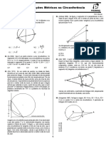 F4 - Lista 05 - Relações Métricas Na Circunferência