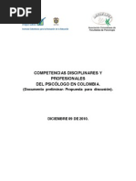 Competencias Disciplinares y Profesionales Ascofapsi